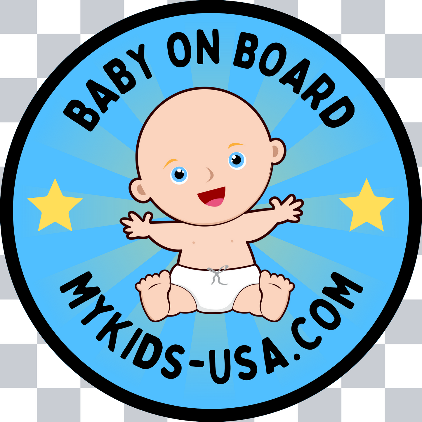 Baby on Board Sticker, MyKids-USA®, Sticker, MyKids-USA - - - - - - -