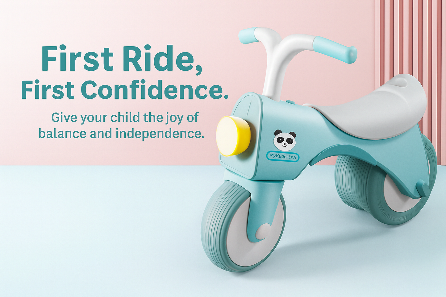 MyKids-USA 5-in-1 Musical Balance Bike – Wide Wheels, Lights & Anti-Rollover Safety., MyKids-USA®, Balance Bike, MyKids-USA - - - - - - -