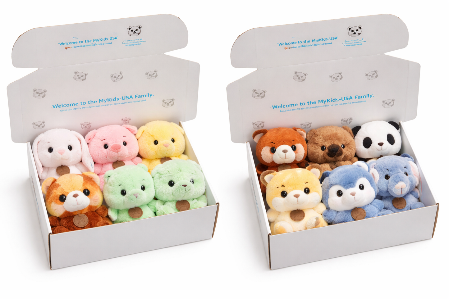 MyKids-USA® 6.5” Scented Animal Plush Toy – Super Soft PP Cotton, MyKids-USA®, Stuffed Animals, MyKids-USA - Color - Assorted C - - - - - PLS-16-ASS-C.