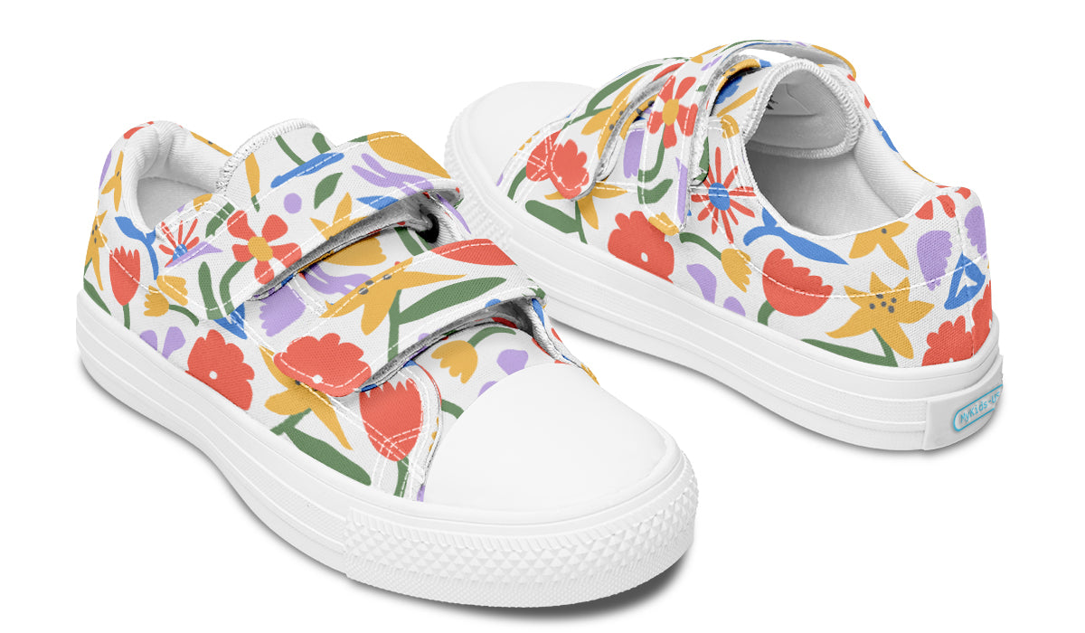 Kids Shoes Low Tops Abstract Flowers, MyKids-USA®, Kids Low Tops, MyKids-USA - - - - - - -