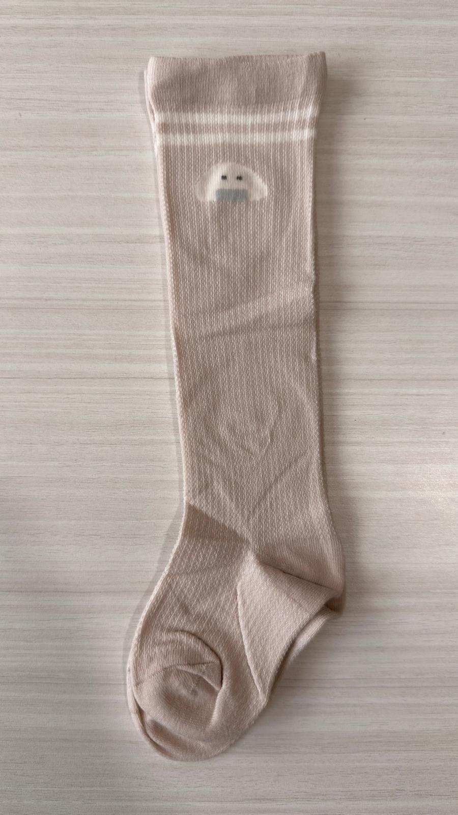 Baby Cartoon Graphic Mid Tube College Style Striped Socks, MyKids-USA®, Baby & Toddler Socks & Tights, MyKids-USA - Size/Age - XS (0-6M) - Color - Beige - - - JM2302202432-P.