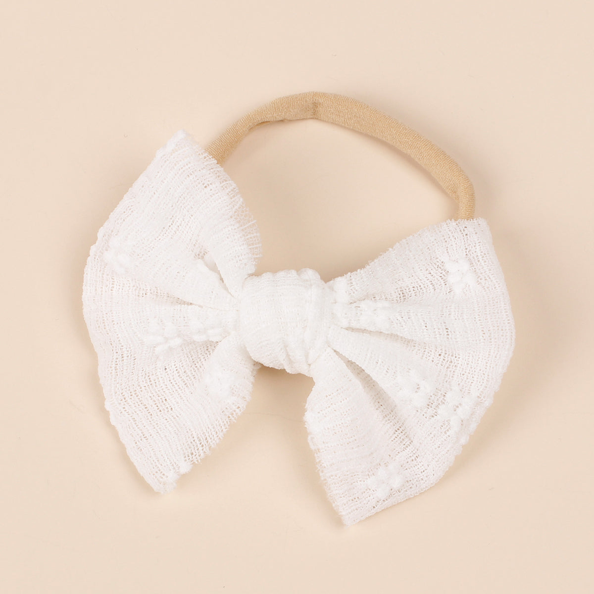 Baby Simple Style Bow Tie Hair Tape For Children., MyKids-USA®, Headbands, MyKids-USA - Size/Age - Average Size (0-12Y) - Color - White - - - JM2305022343-H.