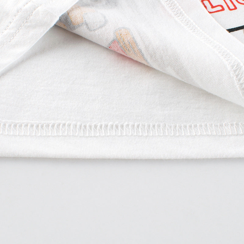 Baby Cartoon Print Pattern Sleeveless Crewneck Tops, MyKids-USA®, Baby & Toddler Tops, MyKids-USA - - - - - - -