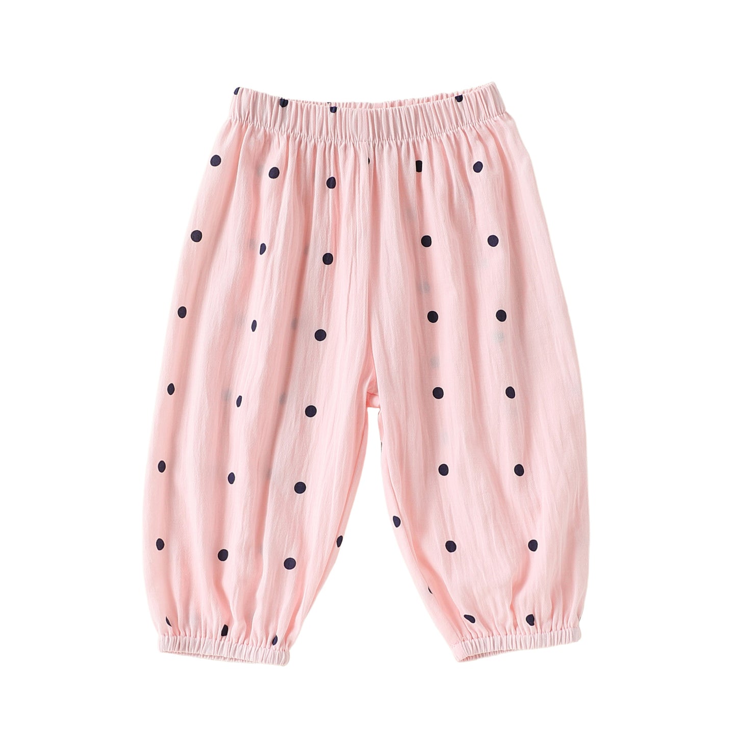 Arrival Baby Kids Boys and Girls Dots Pattern Casual Pants, MyKids-USA®, Trousers, MyKids-USA® - Size/Age - 73 (6-9M) - Color - Pink - - - TR2605032237-C.