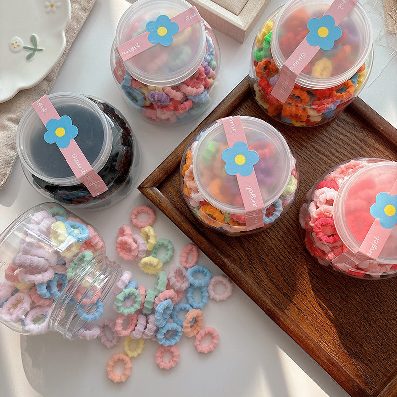 Collection of 100 Versatile Colorful Hair Ties, MyKids-USA®, Ponytail Holders, MyKids-USA - - - - - - - .