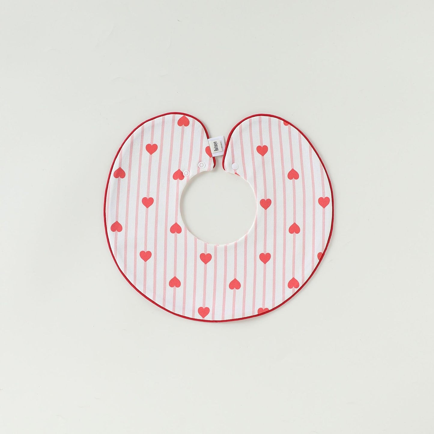 Adorable Simple Pattern Cotton Snap-on Round Shaped Bib, MyKids-USA®, Bibs, MyKids-USA - Size/Age - M (1-3Y) - Color - Pink - - - TR2601301815-G.