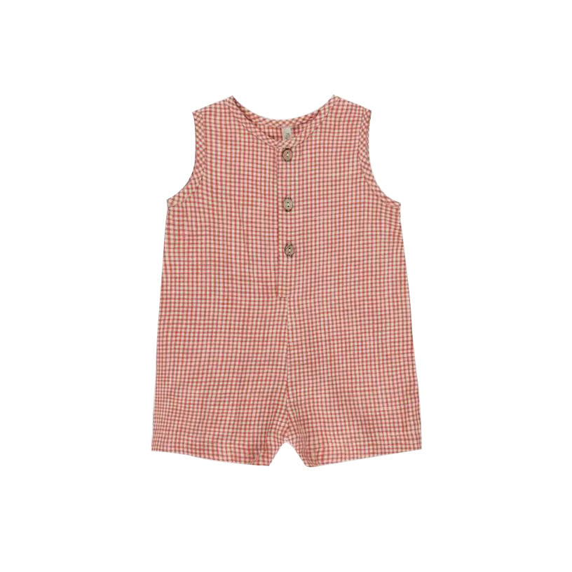 Summer Arrival Baby Unisex Sleeveless Casual Plaid Rompers, MyKids-USA®, Baby One-Pieces, MyKids-USA - - - - - - -