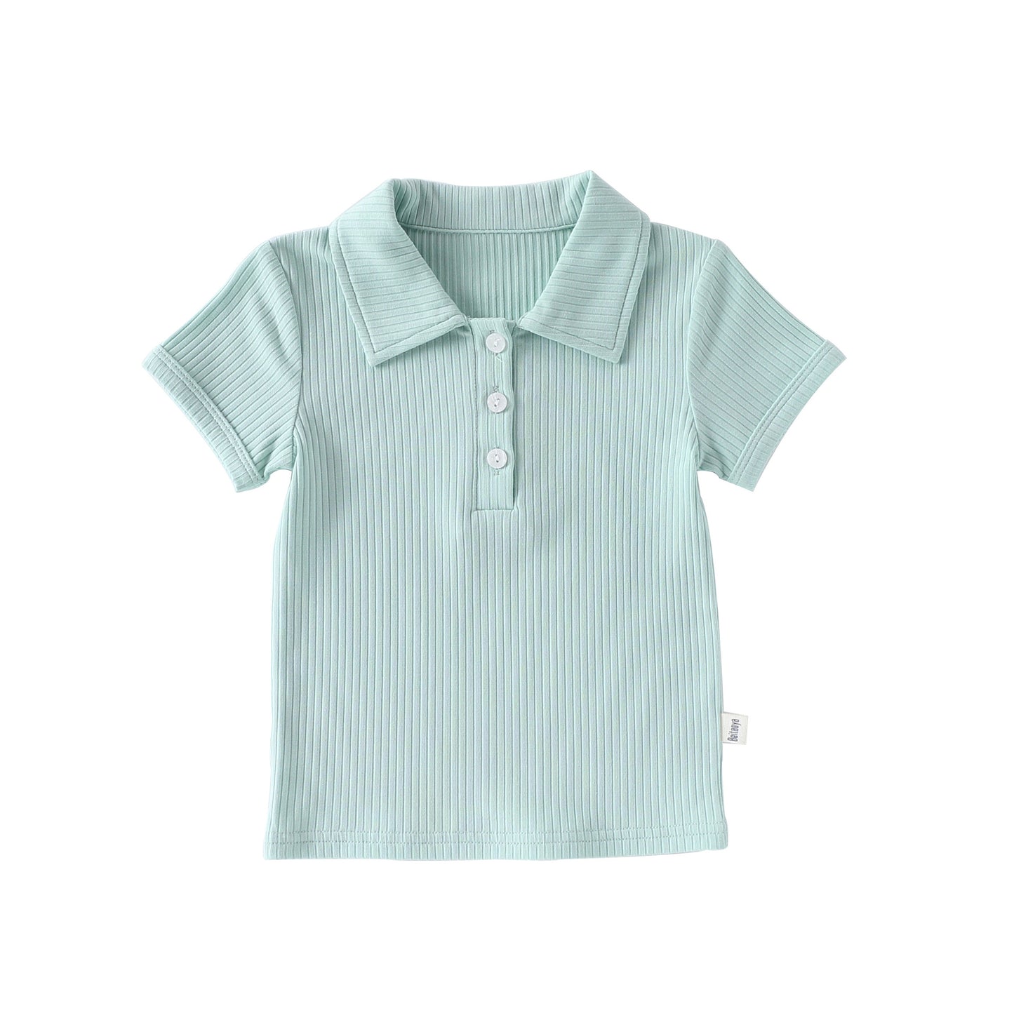 Summer Arrival Baby Unisex Short Sleeves Polo Top, MyKids-USA®, Polos, MyKids-USA - Size/Age - 73 (6-9M) - Color - Green - - - TR2503181519-C