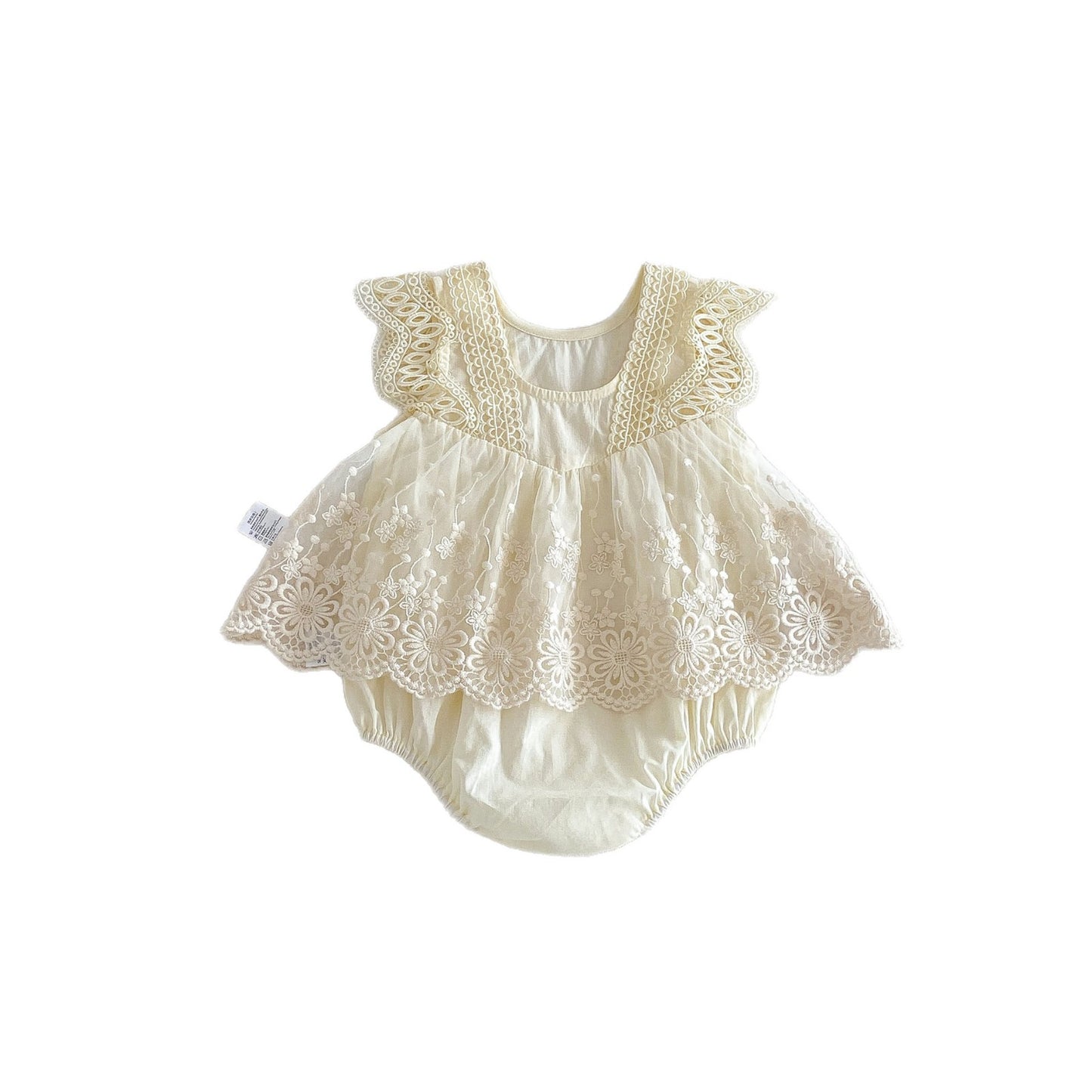Design Summer Baby Kids Girls Sleeveless Lace Trim Bodysuit