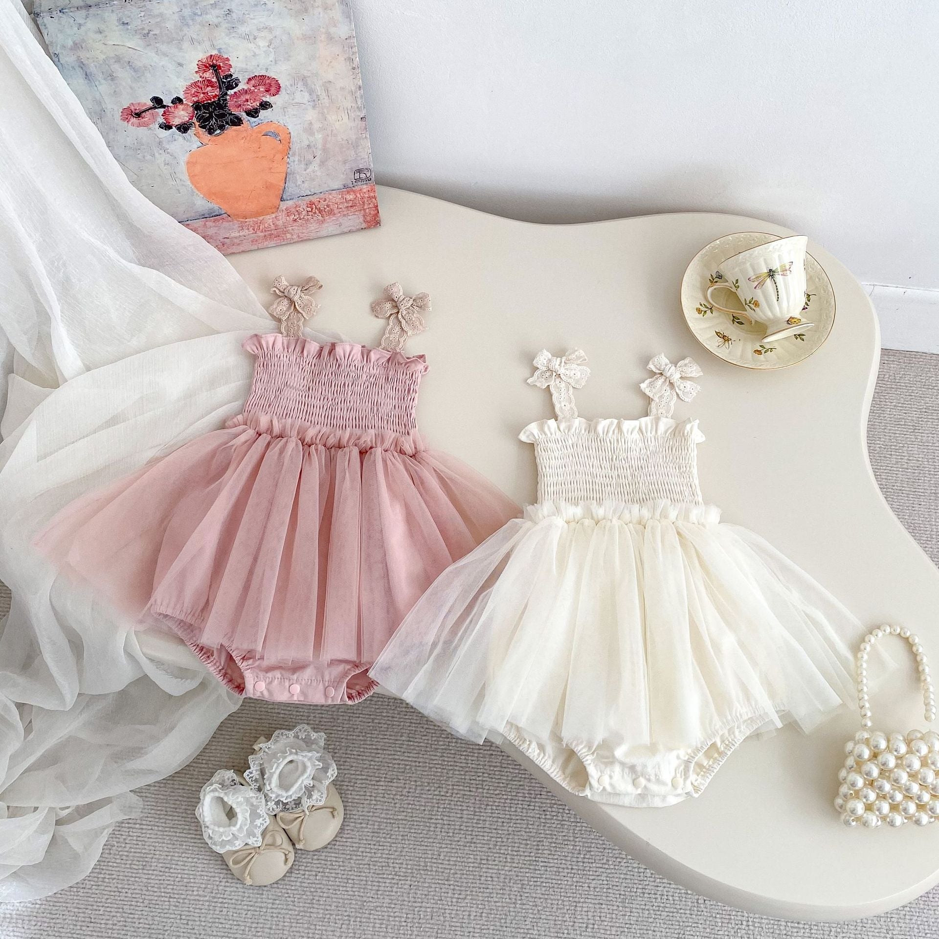 Summer Arrival Baby Girls Cute Solid Color Pleated Sleeveless Dress De –  MyKids-USA®