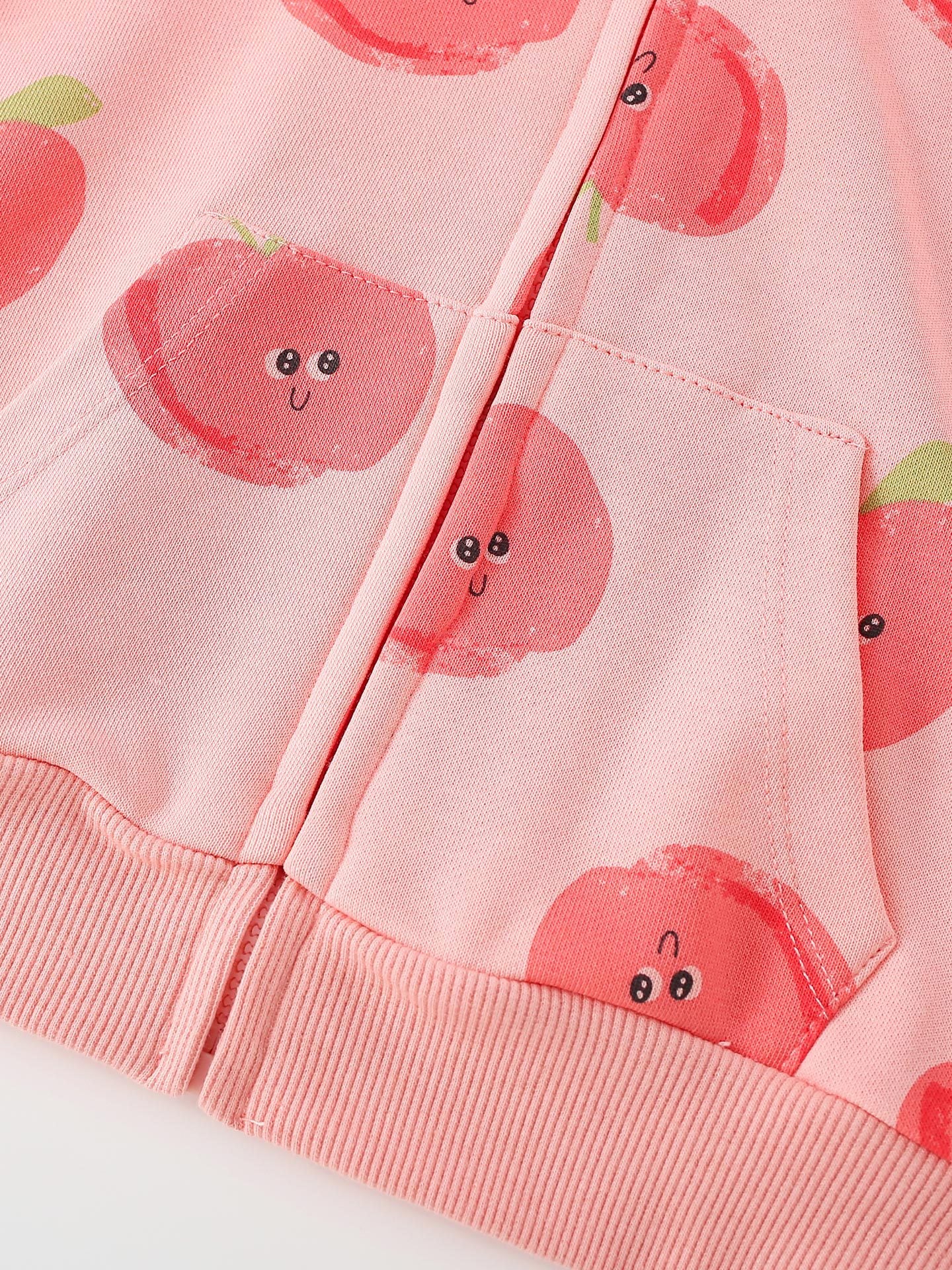 MyKids-USA® Autumn Arrival Girls’ Cartoon Apple Pattern Coat