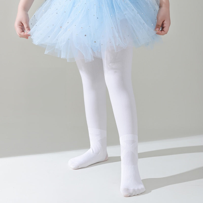 Autumn Baby Kids Girls Breathable Solid Color Dancing Tights 60-90cm, MyKids-USA®, Baby & Toddler Socks & Tights, MyKids-USA - Size/Age - M (3-5Y) - Color - White - - - TR2511192234-C