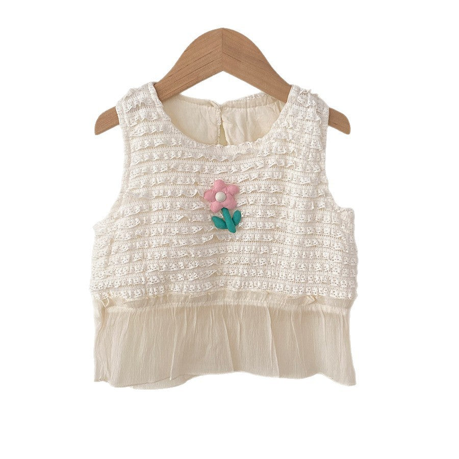 Arrival Summer Baby Kids Girls Striped and Flowers Pattern Top Vest, MyKids-USA®, Baby & Children's Tops, MyKids-USA - - - - - - - .