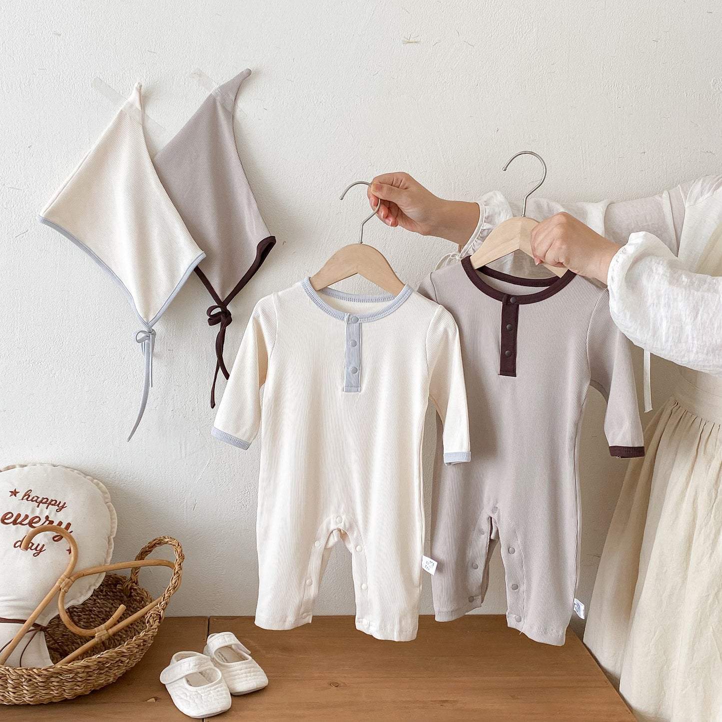 Autumn Arrival Baby Unisex Long Sleeves Color Patchwork Rompers, MyKids-USA®, Baby One-Pieces, MyKids-USA - - - - - - -