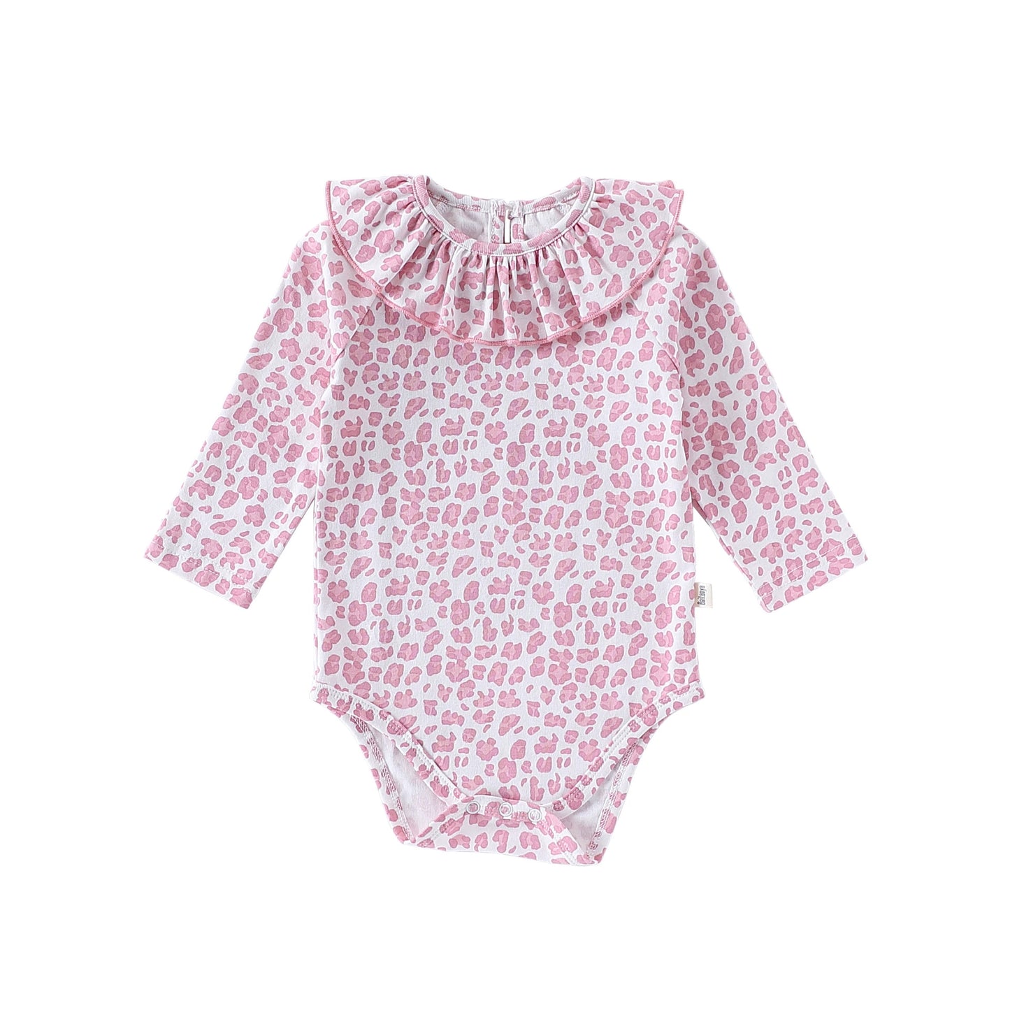 Arrival Baby Unisex Long Sleeves Cute Leopard Pattern Onesies with Collar, MyKids-USA®, Baby One-Pieces, MyKids-USA - Size/Age - 66 (3-6M) - Color - Pink - - - TR2509011952-B