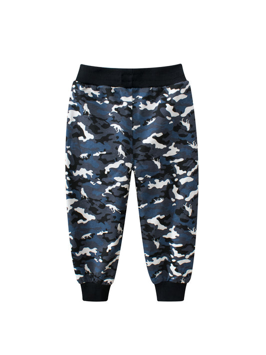 European And American Children’s Spring Cotton Boys’ Camouflage Pants – Casual Kids Trousers