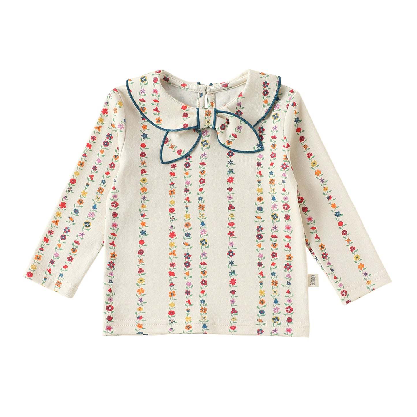 MyKids-USA® Spring and Autumn Baby Kids Girls Long Sleeves Flowers Striped Pattern Top and Pants