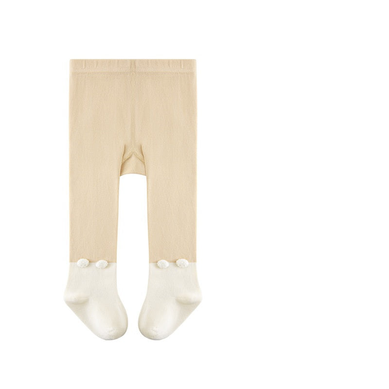 Autumn and Spring Baby Girls Breathable Color Patchwork Cute Leggings, MyKids-USA®, Leggings, MyKids-USA - Size/Age - S (6-12M) - Color - Yellow - - - TR2601241618-D.