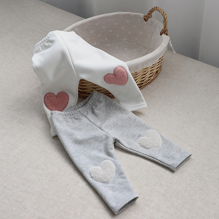 Arrival Baby Kids Girls Hearts Pattern Winter and Autumn Casual Pants, MyKids-USA®, Leggings, MyKids-USA - - - - - - - .