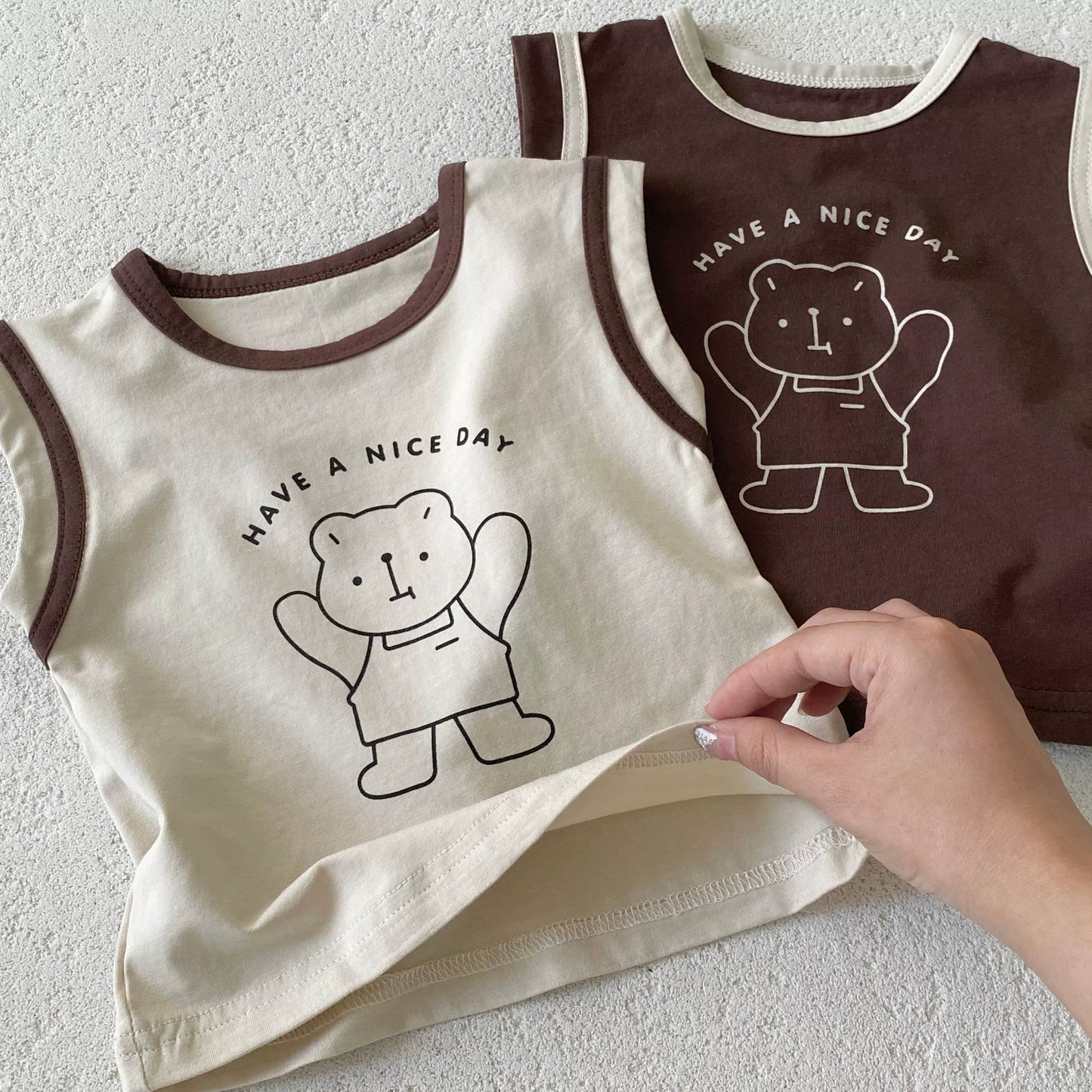 Summer Hot Selling Baby Kids Boys Sleeveless Teddy Bear Pattern Top Vest and Shorts Clothing Set, MyKids-USA®, Baby & Toddler Outfits, MyKids-USA - - - - - - -