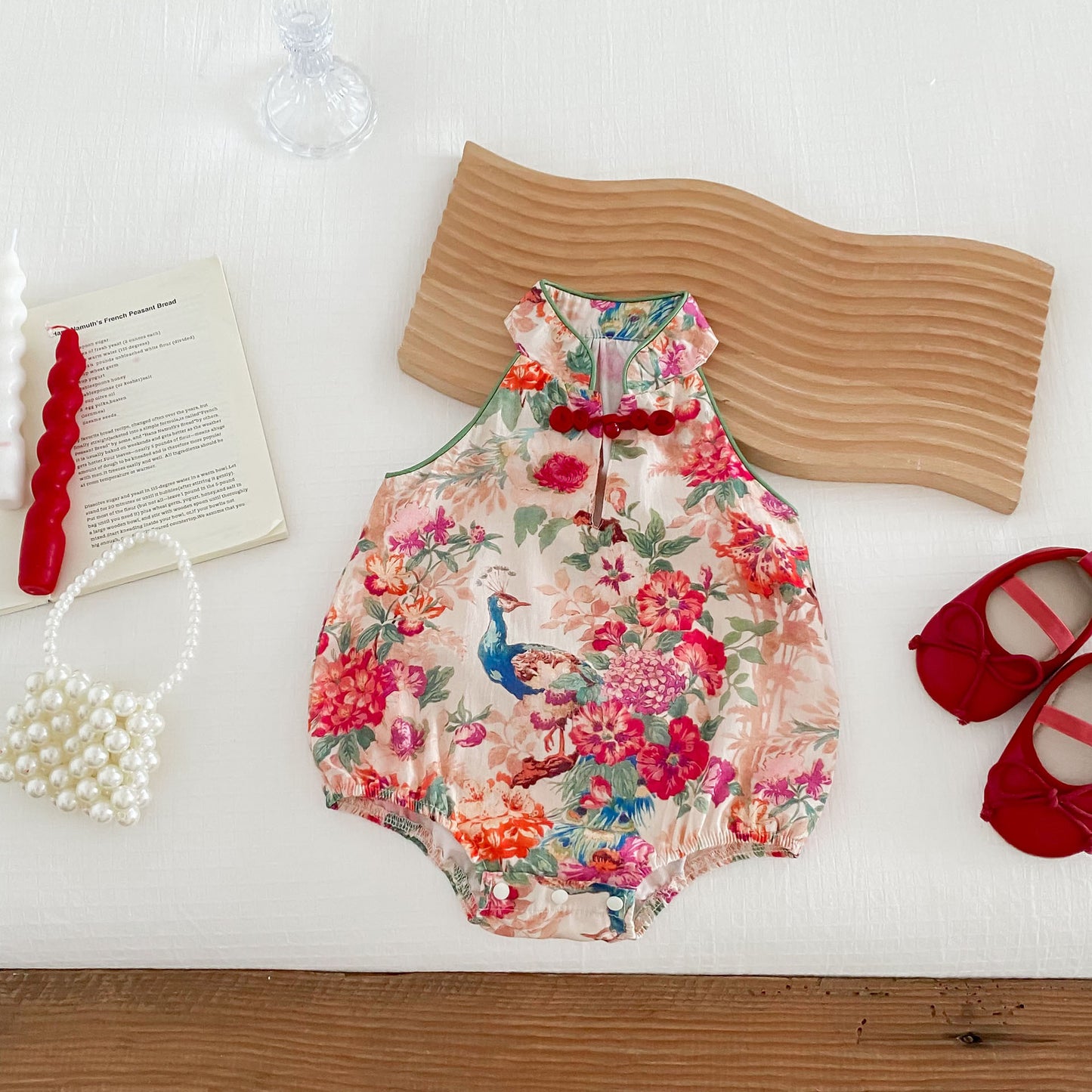 Hot Selling Summer Baby Kids Girls Flowers Pattern Sleeveless Stand Collar Onesies, MyKids-USA®, Baby One-Pieces, MyKids-USA - - - - - - -