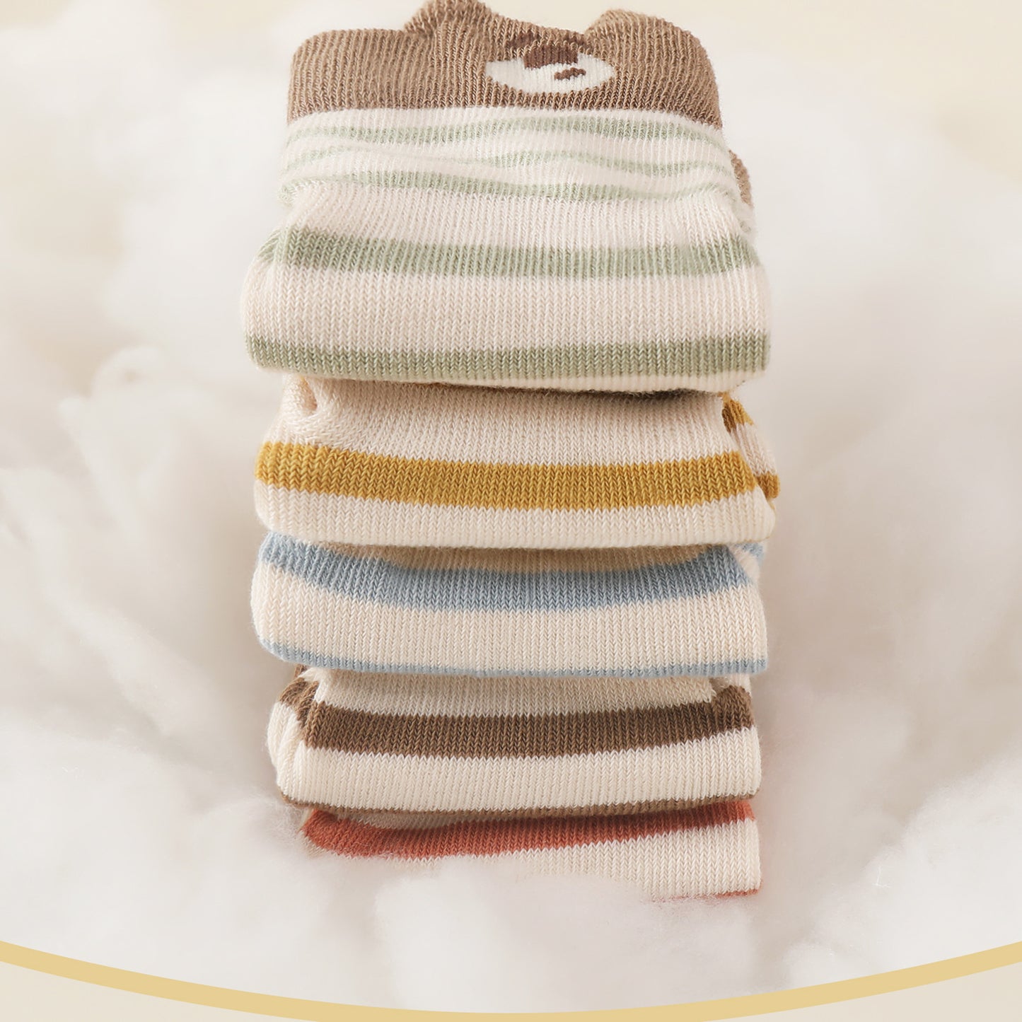 Autumn Baby Unisex Breathable Striped and Cartoon Pattern Cute Socks, MyKids-USA®, Baby & Toddler Socks & Tights, MyKids-USA - - - - - - -