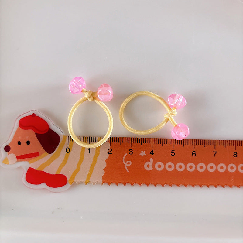 Collection of 10 Versatile Beaded Hair Ties, MyKids-USA®, Ponytail Holders, MyKids-USA - - - - - - - .