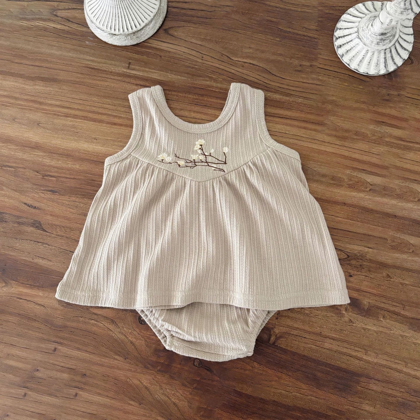 Summer Hot Selling Baby Girls Sleeveless Flowers Embroidered Pattern Top Vest and Bloomers Clothing Set, MyKids-USA®, Baby & Toddler Outfits, MyKids-USA - - - - - - -