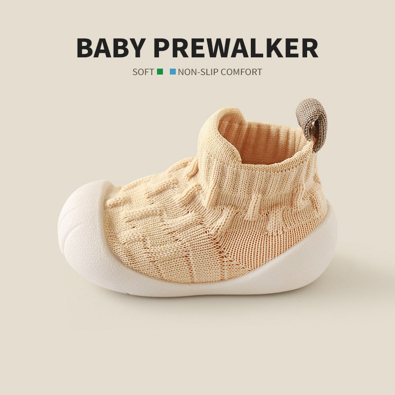 Spring and Autumn Baby Unisex Patchwork Jacquard Pattern Toddler Soft-Sole Walking Shoes, MyKids-USA®, First Steps & Crawlers, MyKids-USA - Size/Age - insole length 11.50 cm - Color - Yellow - - - TR2511140100-F