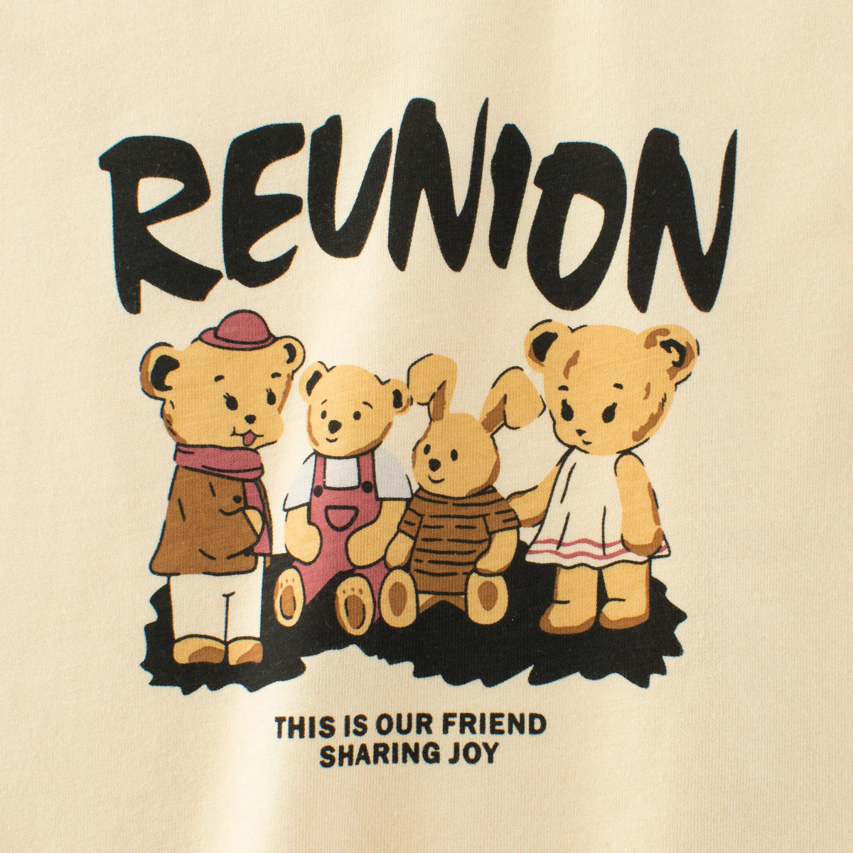 Summer Kids’ Teddy Cartoon and Letters Print T-shirt in European and American Style, MyKids-USA®, Baby & Toddler Tops, MyKids-USA - - - - - - -