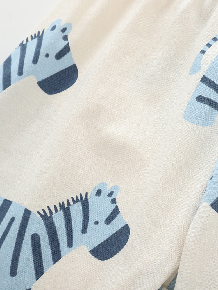 Arrival Summer Baby Kids Boys Short Sleeves Cartoon Pattern T-shirt and Shorts Clothing Set