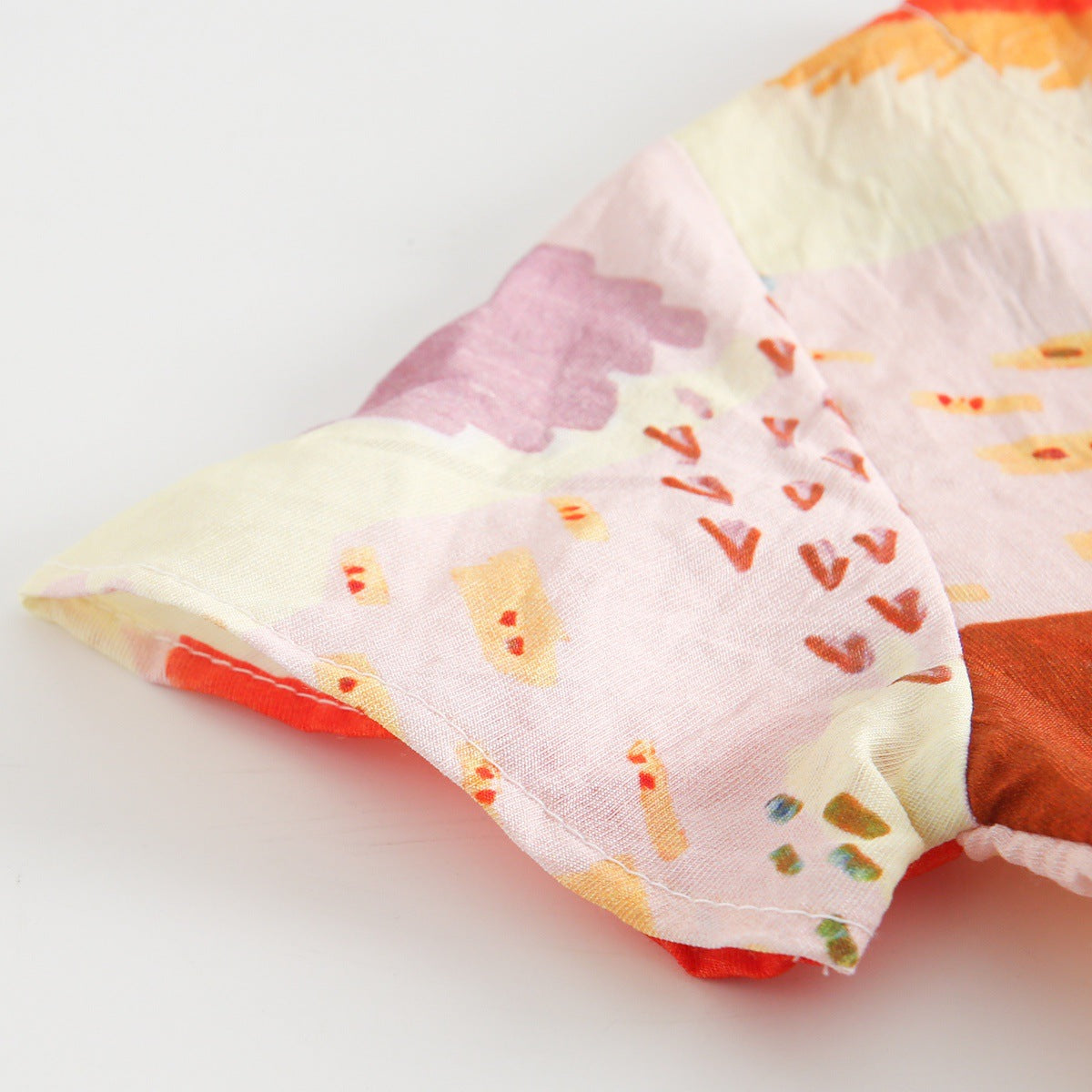 Summer Arrival Baby Girls Casual Colorful Print Short Sleeves V Neck Dress, MyKids-USA®, Baby & Toddler Dresses, MyKids-USA - - - - - - -