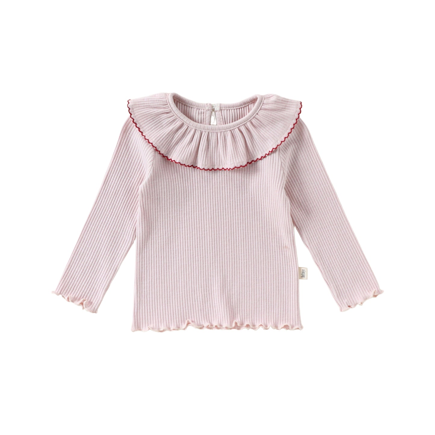 Arrival Spring Baby Kids Girls Solid Color Top with Collar, MyKids-USA®, Baby & Toddler Tops, MyKids-USA - Size/Age - 73 (6-9M) - Color - Pink - - - TR2603082354-C.
