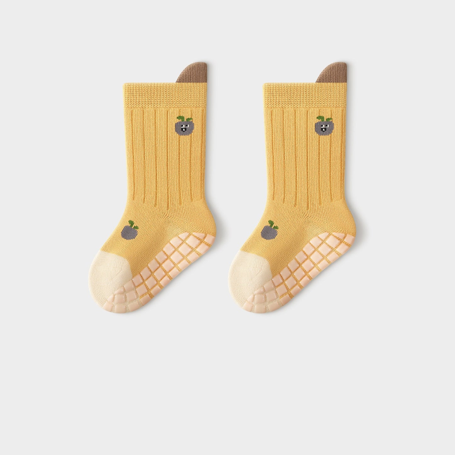 Autumn and Spring Baby Unisex Breathable Simple Cartoon Pattern Socks, MyKids-USA®, Baby & Toddler Socks & Tights, MyKids-USA - Size/Age - S (0-1Y) - Color - Yellow - - - TR2512301357-E.