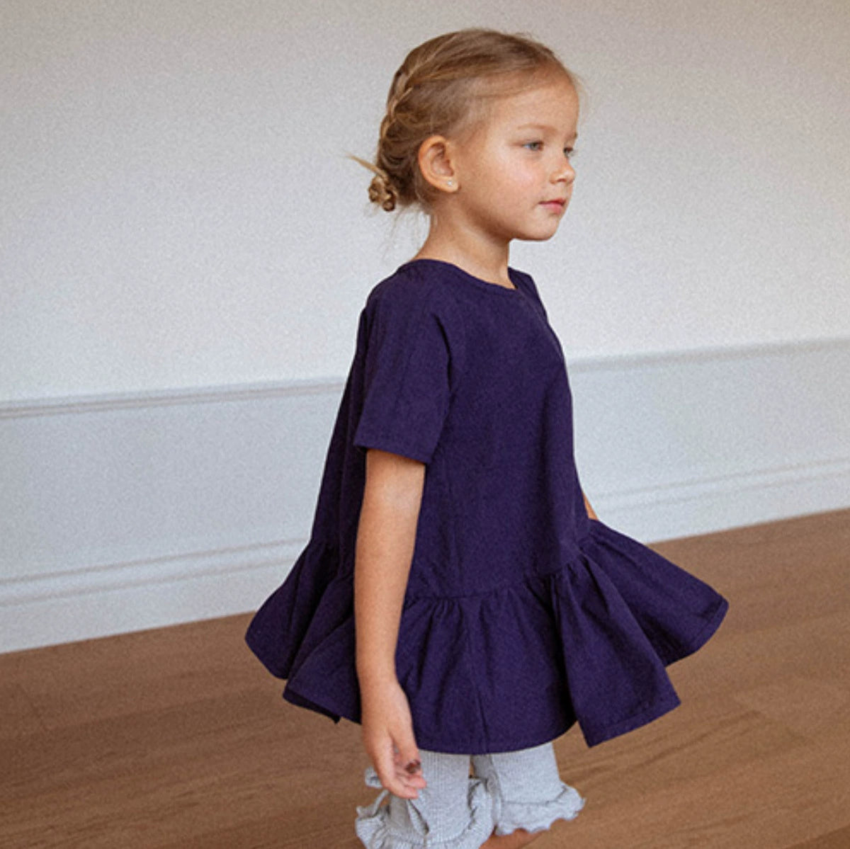 Summer Hot Selling Baby Kids Girls Short Sleeves Dress Design Solid Color Top, MyKids-USA®, Baby & Toddler Tops, MyKids-USA - - - - - - -