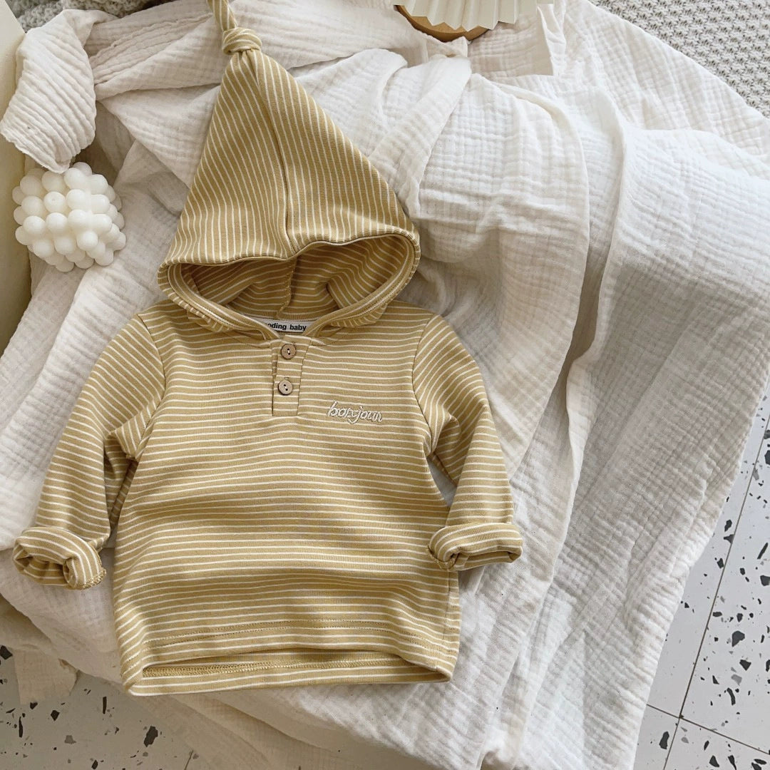 Autumn Arrival Baby Unisex Long Sleeves Casual Letters Pattern Hoodie, MyKids-USA®, Hoodies, MyKids-USA - Size/Age - 73 (6-9M) - Color - Yellow - - - TR2508162337-D