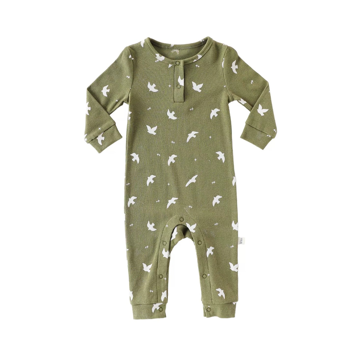 Autumn Arrival Baby Unisex Long Sleeves Casual Geometric Pattern Crew Neck Rompers, MyKids-USA®, Baby One-Pieces, MyKids-USA - Size/Age - 66 (3-6M) - Color - Green - - - TR2509022136-C