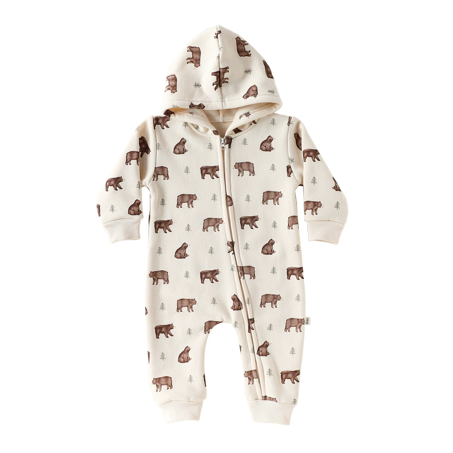 Autumn Arrival Baby Unisex Long Sleeves Animals Cartoon Pattern Hooded Rompers, MyKids-USA®, Baby One-Pieces, MyKids-USA - Size/Age - 66 (3-6M) - Color - Beige - - - TR2509062159-B