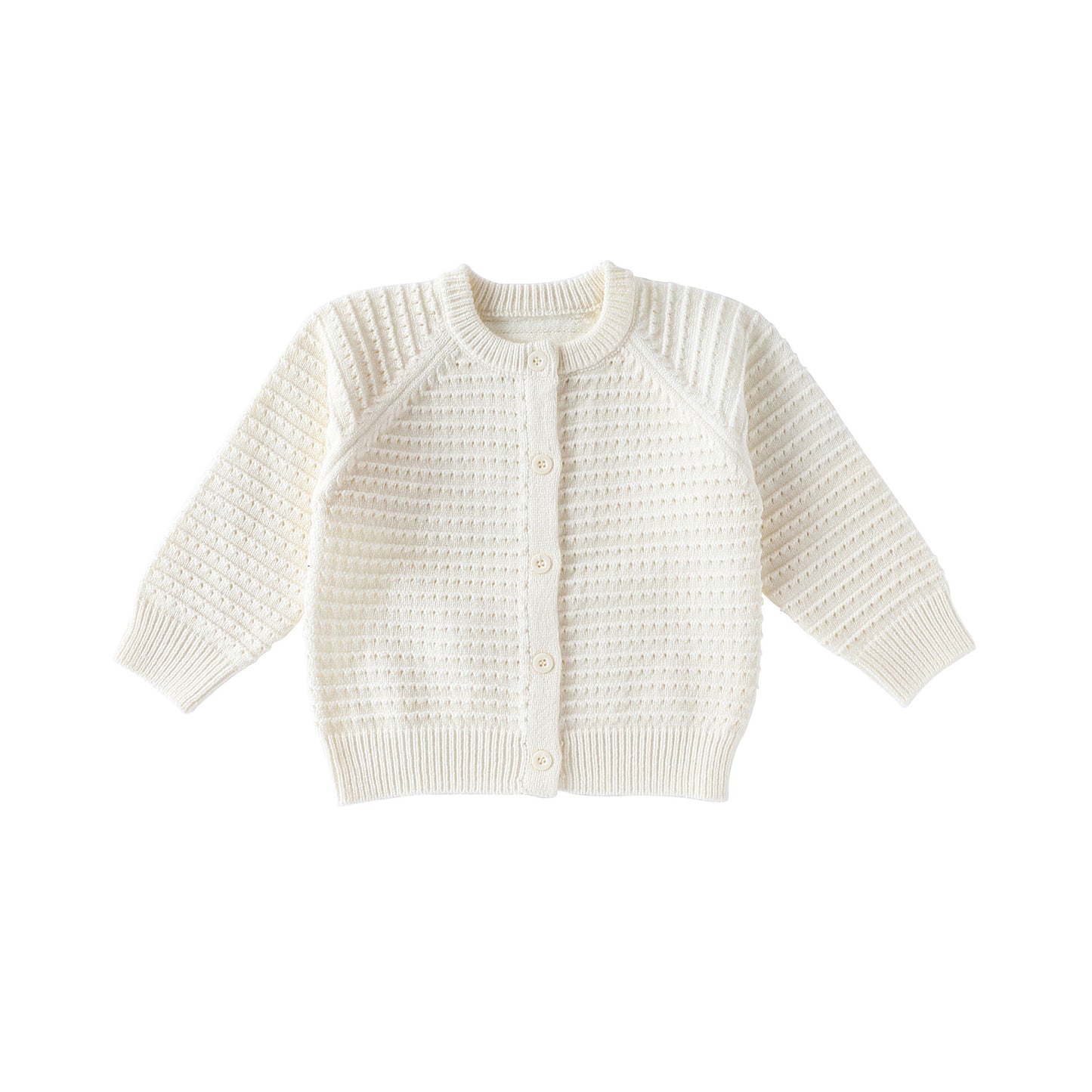 Winter and Autumn Baby Kids Solid Color Long Sleeves Single Breasted Knitted Cardigan, MyKids-USA®, Cardigans, MyKids-USA - Size/Age - 80 (9-12M) - Color - White - - - TR2509272330-B