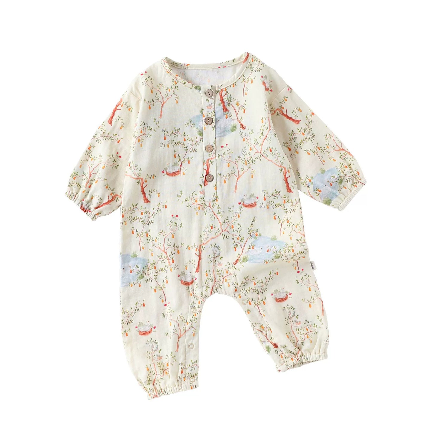 Spring Arrival Baby Unisex Long Sleeves Cute Simple Pattern Rompers, MyKids-USA®, Baby One-Pieces, MyKids-USA - Size/AGe - 66 (3-6M) - Color - Beige - - - TR2503062248-B