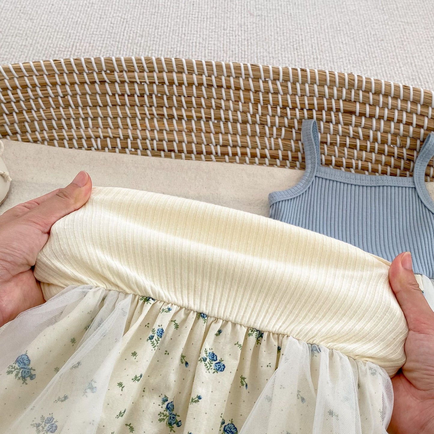 Arrival Summer Girls Short Sleeves Solid Color Top and Floral Sleeveless Onesies Set Clothing Set, MyKids-USA®, Baby & Toddler Outfits, MyKids-USA - - - - - - -