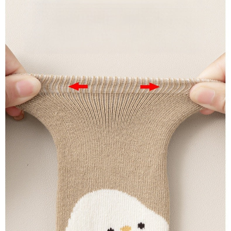 Autumn and Winter Baby Unisex Breathable Cartoon Pattern Warm Socks Set