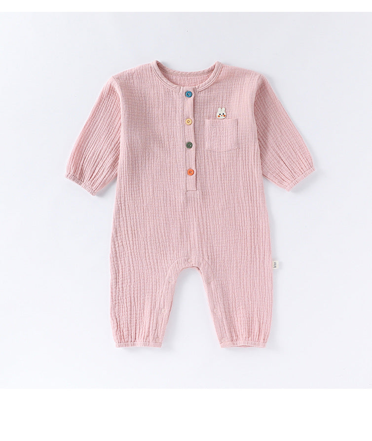 Spring Arrival Baby Unisex Long Sleeves Cute Animals Pattern Rompers, MyKids-USA®, Baby One-Pieces, MyKids-USA - Size/Age - 66 (3-6M) - Color - Pink - - - TR2503141559-C