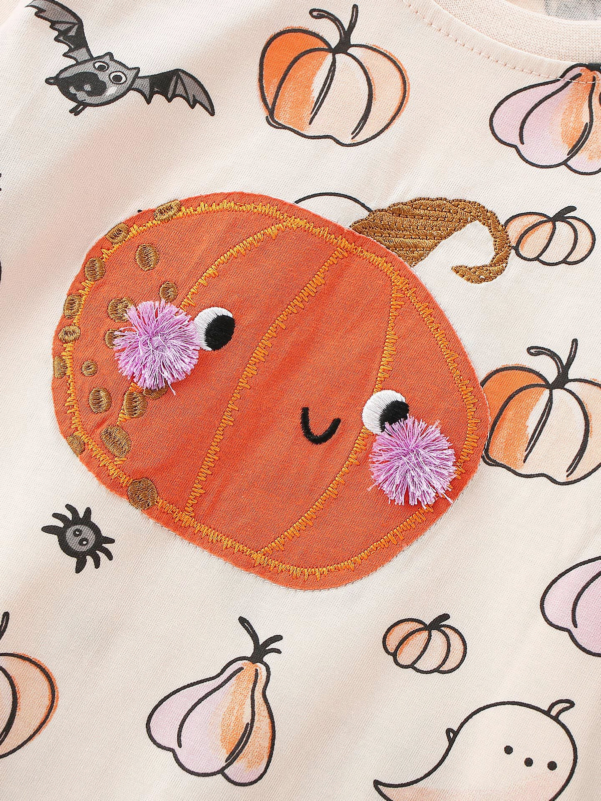 MyKids-USA® Baby Kids Girls Halloween Cartoon Pattern Long Sleeves Top and Pants Clothing Set