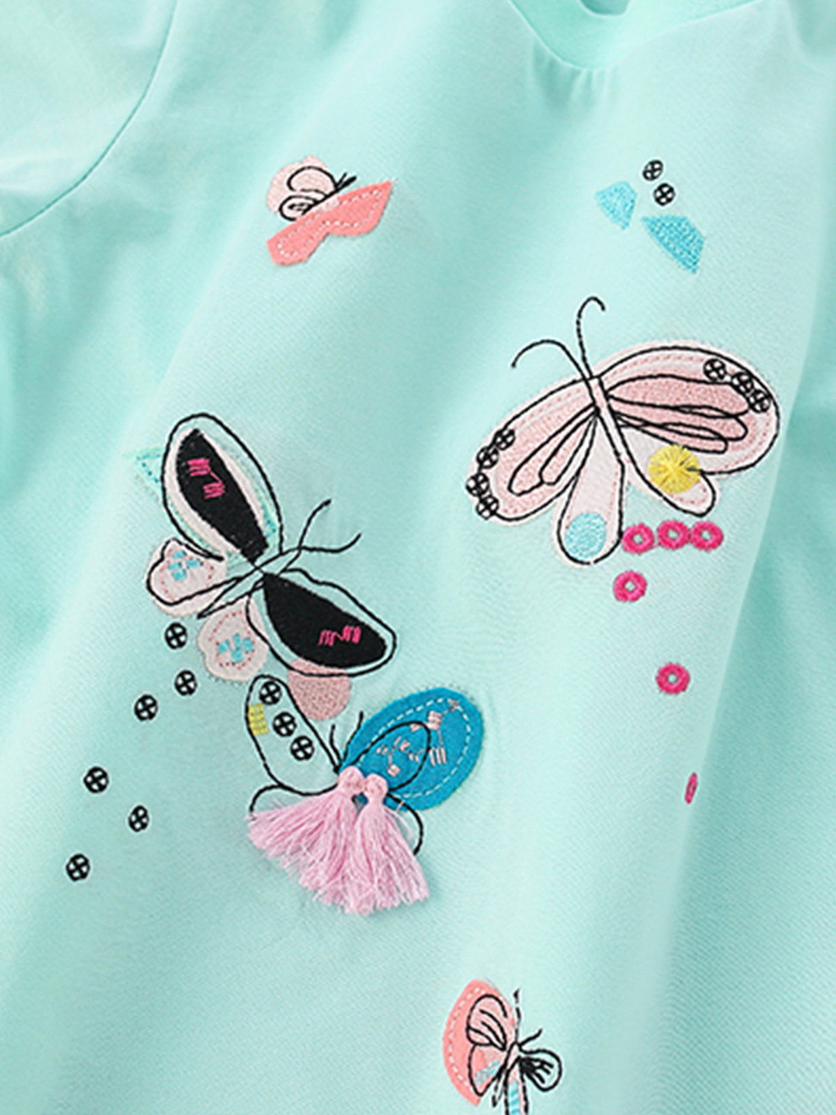 MyKids-USA® Baby Kids Girls Butterfly Pattern Long Sleeves Top