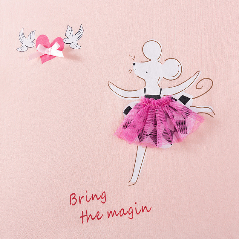 Summer Hot Selling Baby Kids Girls Short Sleeves Cartoon Pattern T-shirt and Pants Clothing Set, MyKids-USA®, Baby & Toddler Outfits, MyKids-USA - - - - - - - .