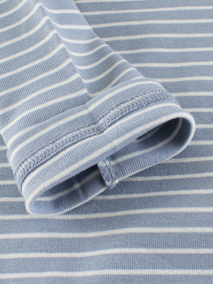 Autumn Baby Kids Boys Teddy Embroidery Pattern Striped Long Sleeves Turtle Neck Top Pullover, MyKids-USA®, Baby & Toddler Outerwear, MyKids-USA - - - - - - -