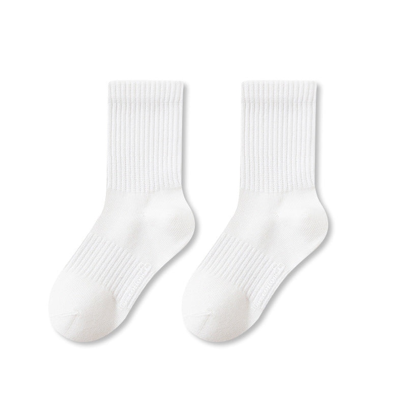 Autumn and Spring Baby Unisex Breathable Simple Letters Pattern Casual Socks, MyKids-USA®, Baby & Toddler Socks & Tights, MyKids-USA - Size/Age - S (1-3Y) - Color - White - - - TR2511172212-H