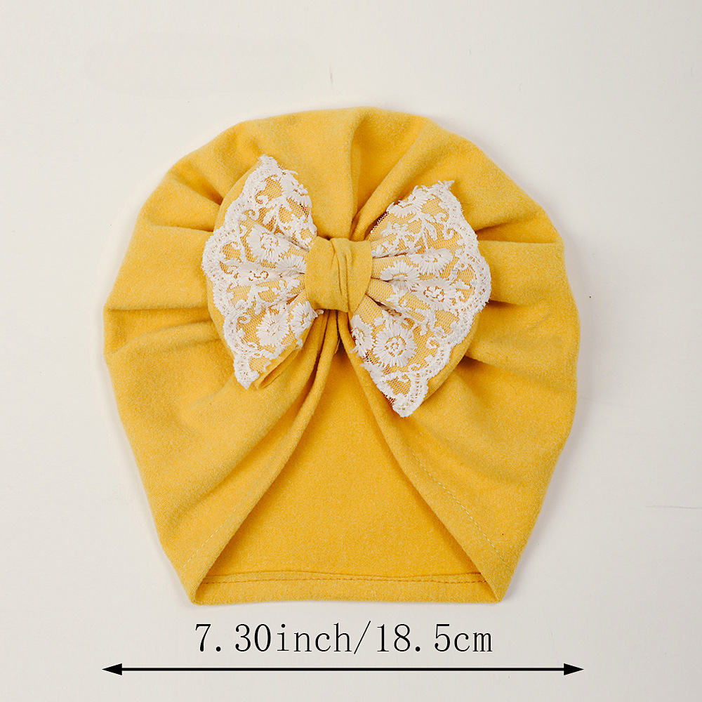 Children’s Baby Lace Butterfly Bow Soft Elastic Fabric Bonnet, MyKids-USA®, Headbands, MyKids-USA - - - - - - -