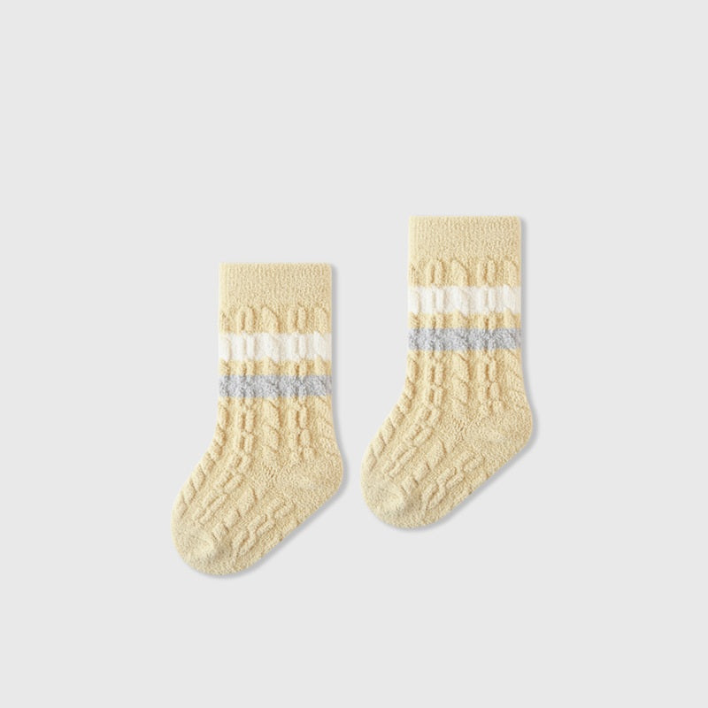 Winter and Autumn Baby Unisex Breathable Jacquard Pattern Casual Socks, MyKids-USA®, Baby & Toddler Sneakers, MyKids-USA - Size/Age - XS (0-6M) - Color - Yellow - - - TR2511152306-E